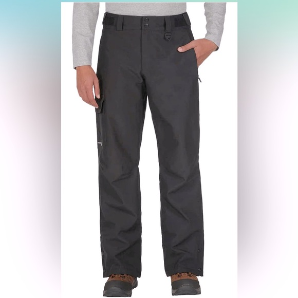 NWOT mens XL black snow pants - Picture 1 of 8